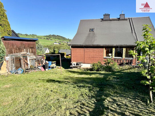 Doppelhaushälfte in Raschau - ruhige, sonnige Lage im Erzgebirge!!