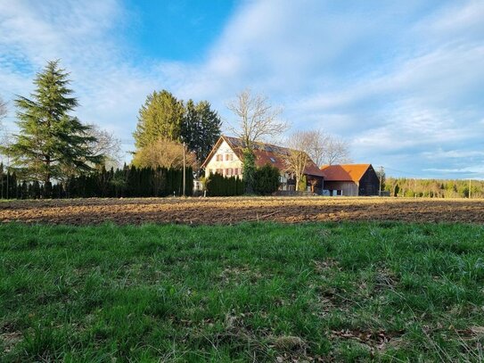 Absolute Alleinlage Perle Bauernhaus mit Herz Erholungsoase Weitblick 2 Wohnungen + Nebengebäuden