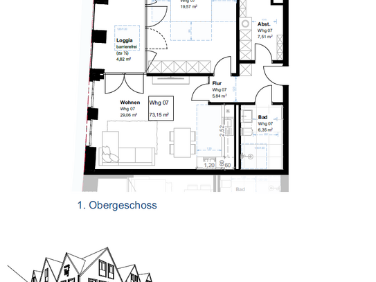 Neubauwohnung im Zentrum von Emsbüren (WHG 7)