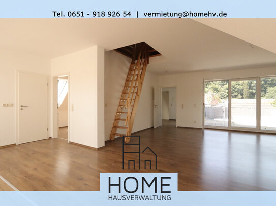 Trier - Biewer: 2 ZKB Dachgeschosswohnung mit ca. 80 m² WFL, Balkon, Gäste-WC und Galerie