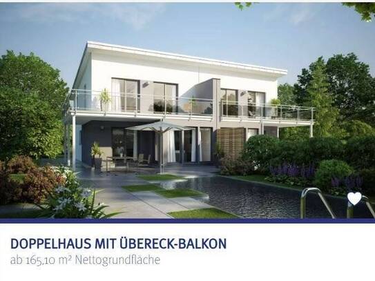 Doppelhaus mit Übereck-Balkon + Grundstück in Wittlaer - Festpreisgarantie & KfW-Förderung!