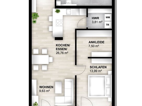 NEU! ETW mit schöner Terrasse und Aufzug! Barrierefrei! KfW 55!