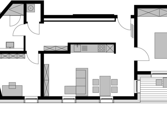 Großzügige 3-Zimmer Wohnung im EG mit Terrasse