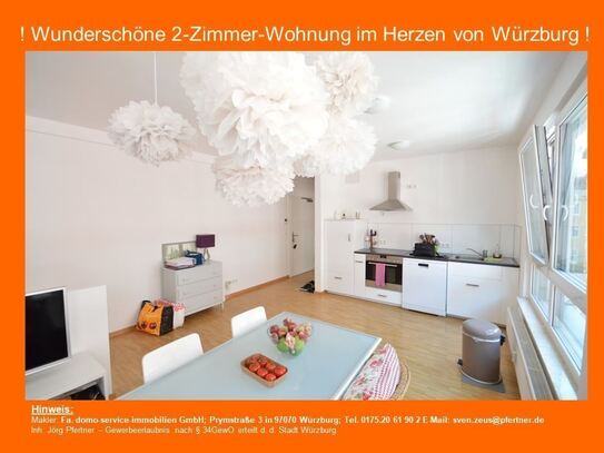 ! Wunderschöne 2-Zimmer-Wohnung im Herzen von Würzburg !