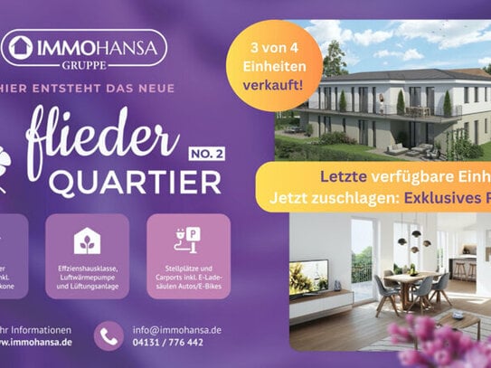 + KfW40 + Elegante Eigentumswohnung im Penthouse Stil mit großer Dachterrasse auf über 100 qm +