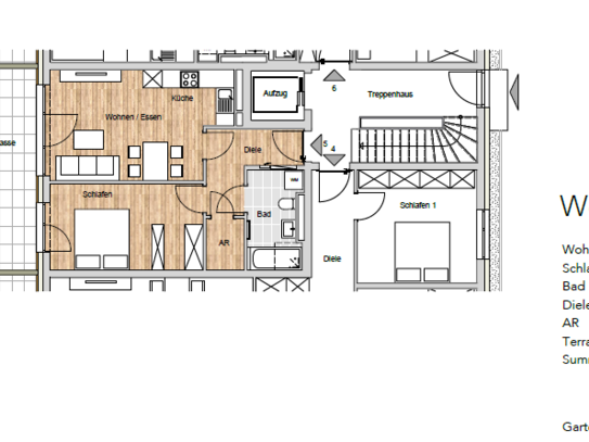 2-Zimmerwohnung mit Gartennutzung