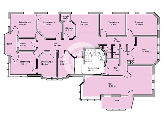 Praxis im 1. Obergeschoss ca. 190 qm zentrale Lage in Niedereschach