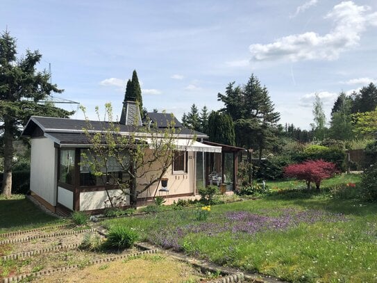 Gartengrundstück mit Bungalow und Garage in 01734 Rabenau, OT Oelsa