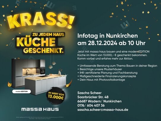 Ihre Traumküche bekommen sie Geschenkt.......massa haus