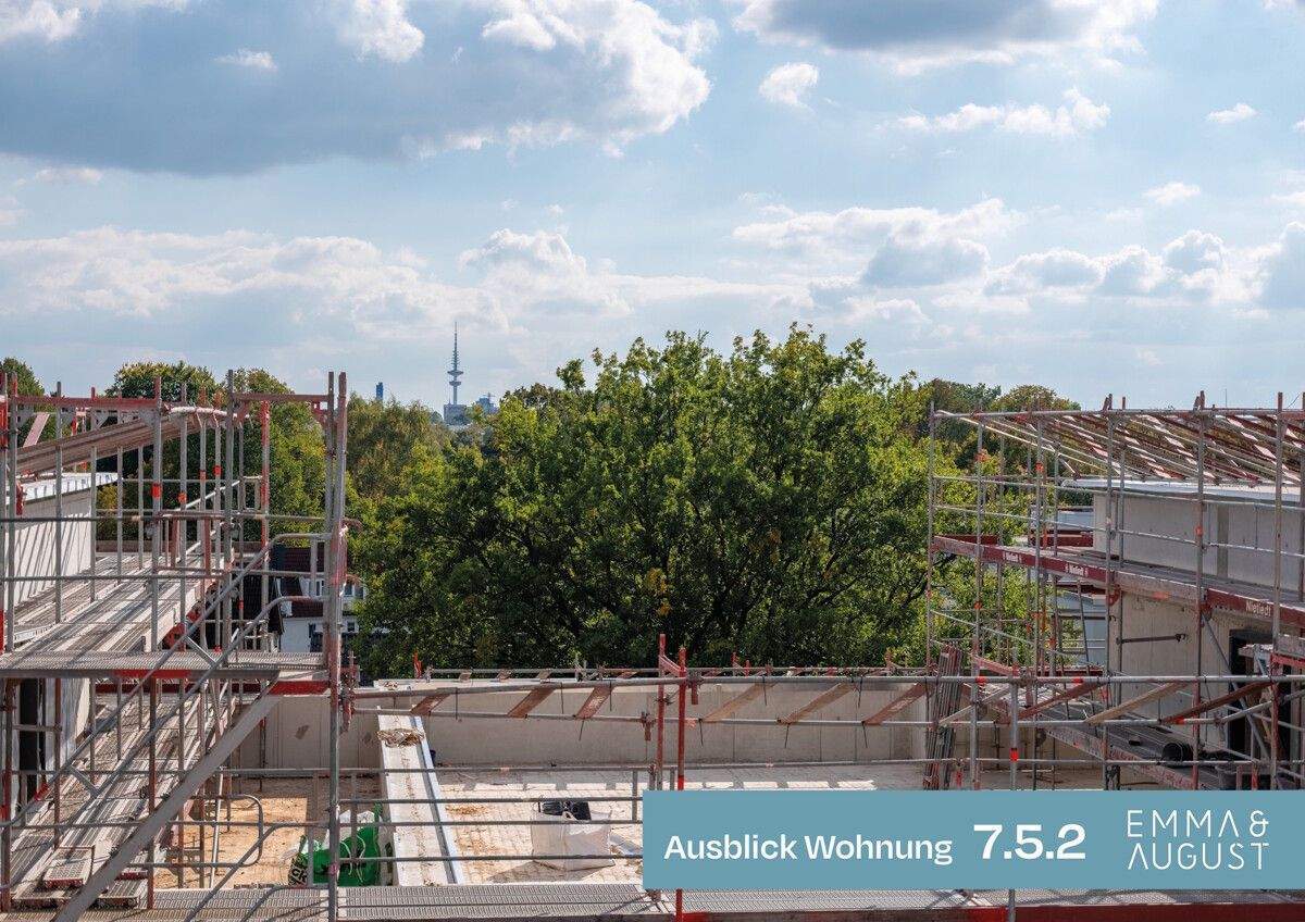 3-Zi.-Neubau-Penthouse mit sonniger Dachterrasse in Toplage von HH-Groß Borstel - "Emma & August"