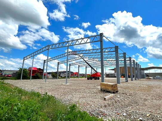 NEUBAU-Gewerbehalle für Lager / Logistik / Produktion – Top Anbindung zur A96!