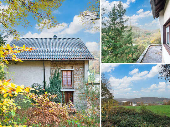 PHI AACHEN - Leben am Rursee! Freistehendes Wohndomizil mit Weitblick-Terrasse in Woffelsbach!