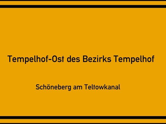 Großes Berliner Industriegebiet Tempelhof-Ost des Bezirks Tempelhof-Schöneberg am Teltowkanal