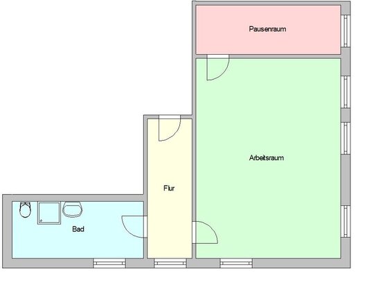 Sehr ruhige Büroeinheit am Stadtrand von Löbau