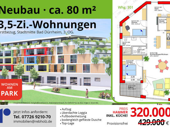 Schöne 3,5 Zi., Erstbezug, Bad Dürrheim