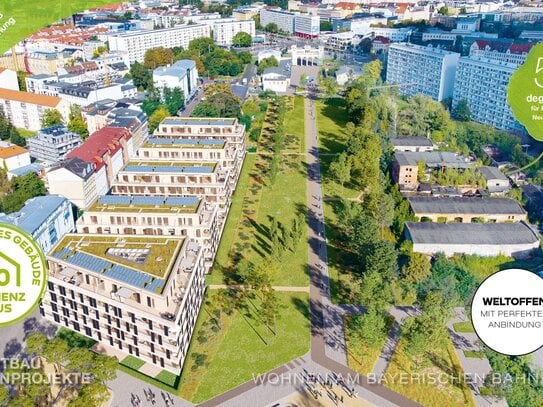 //Effizienzhaus 40 * großzügige 3-Raum-Wohnung* mit Gartenzimmer mitten in der Stadt//