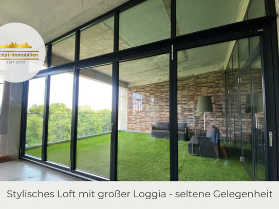 **Einmaliges Loft mit industriellem Charme |große Loggia | sofort frei **