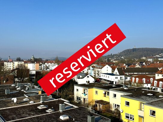 Dieses Panorama wird Sie täglich aufs Neue begeistern! 3,5-Zi.-Etagenwohnung mit Aufzug in Amberg