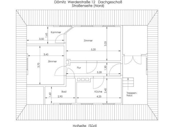 2-Zimmer-Wohnung mit Einbauküche in Dömitz