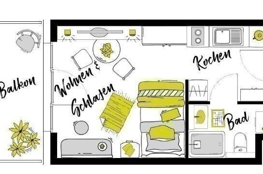 Möblierte Komfort-Apartments mit Balkon im "Campus Living SHA" - NUR für Studenten, Praktikanten & Azubis