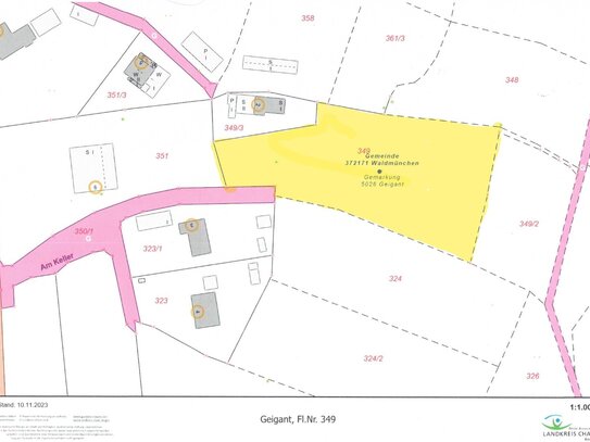 Voll erschlossenes Grundstück mit über 5.000 m² in Geigant zu verkaufen