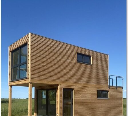 Exklusives Tinyhouse auf eigenem Grundstück mit herrlichem Boddenblick