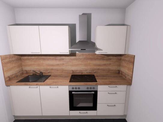 Neu renovierte 1 RW mit Einbauküche, Wanne und Balkon EG