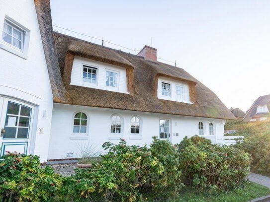 Ferienwohnung unter Reet mit Wattblick