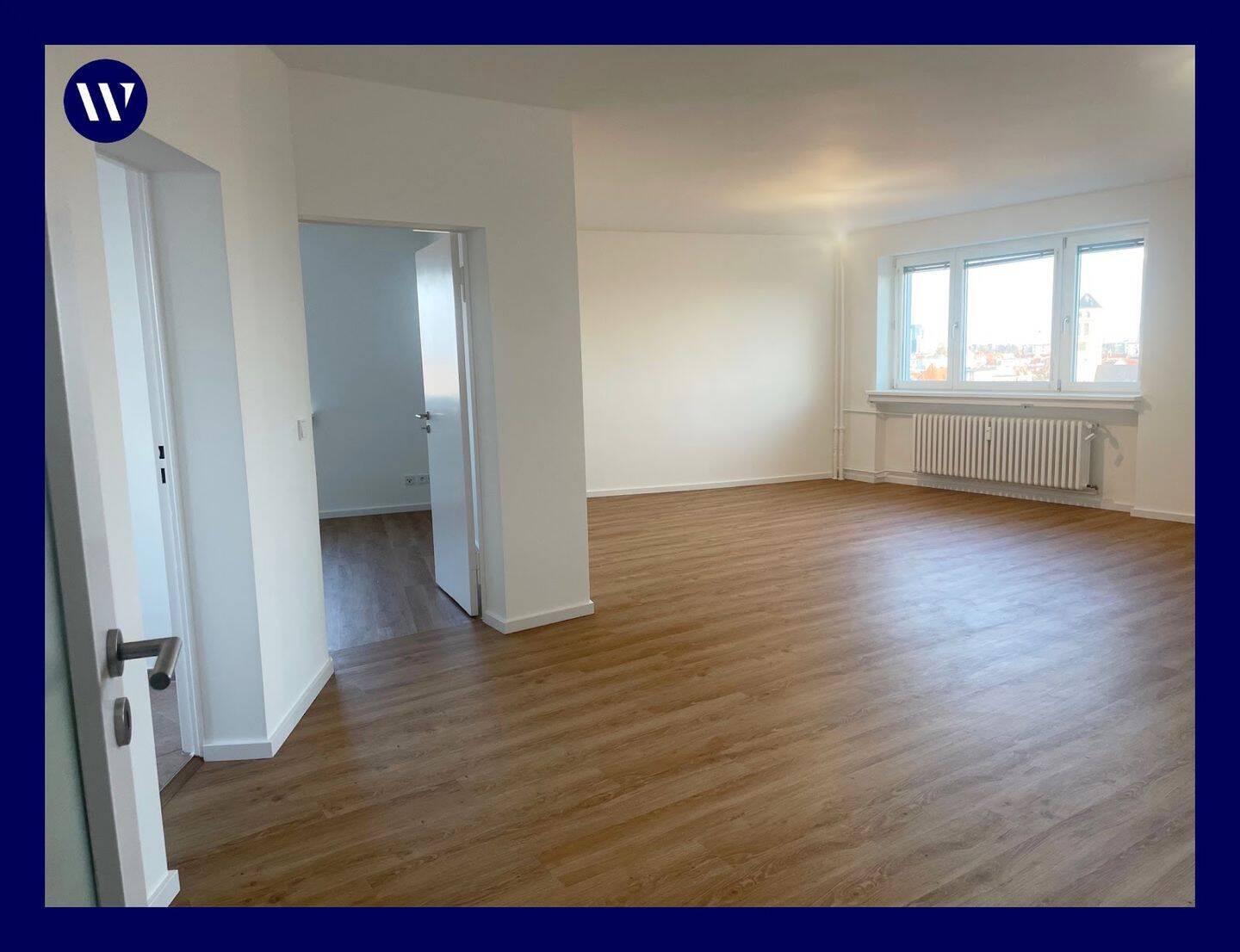 Erstbezug nach Modernisierung: 5 Zimmer + Loggia, Einbauküche, Gäste-WC, TG-Platz, Aufzug - Foto 1