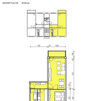 Wohnung im Hochpaterre und Bad mit Dusche! vermietbar ab Dezember 2024