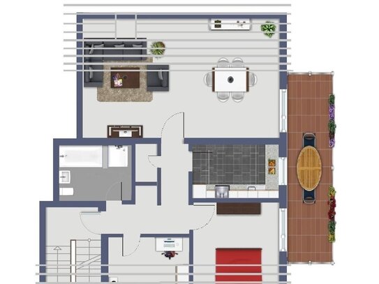 Im "Grünen" gelegen und doch recht stadtnah - Dachgeschoß-Eigentumswohnung in Spork-Eichholz