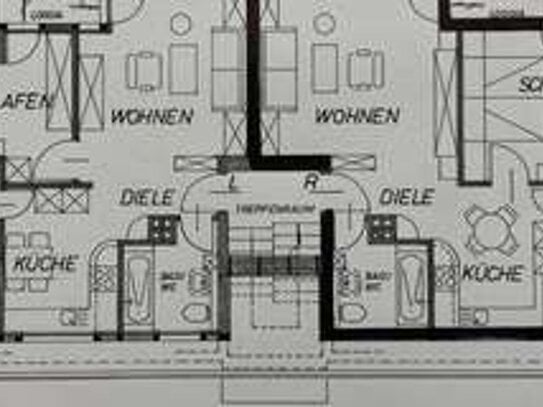 Lev.-Opladen: helle Penthouse-Wohng., 2-Zi., 60 m², Fußbodnheizg., Bw, Süd-Loggia, Nähe Bhf & FH