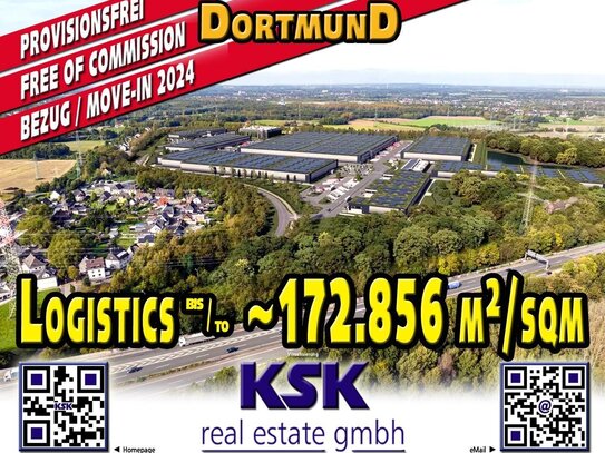 Logistics ~18.581 bis/to ~172.856 m²/sqm - Frühzeitig vormerken! Neubau/Make a note early, new building