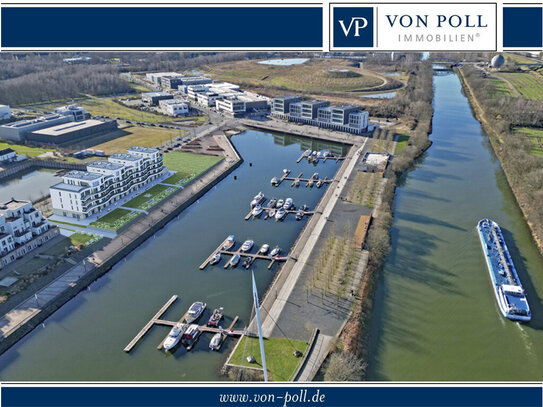 Exklusive Panoramawohnung mit malerischem Wasserblick - Schlaf- und Wohnzimmer mit Zugang zum Balkon