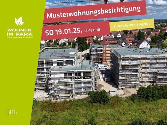 2,5-ZIMMER ETW IM 1. OG MIT BALKON - "WOHNEN IM PARK" IN LANGENAU - B06