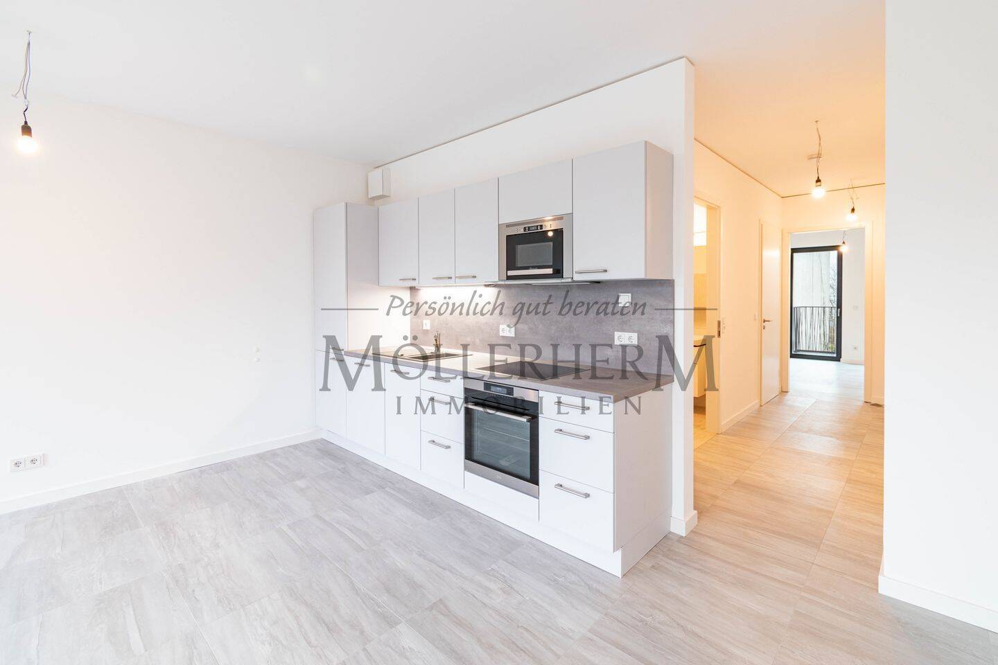 Moderne Neubauwohnung in Berlin-Mitte mit Einbauküche, 2 Balkonen und Blick ins Grüne - Photo 1