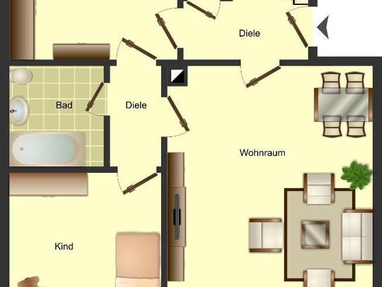 Demnächst frei! 3-Zimmer-Wohnung in Solingen Mitte