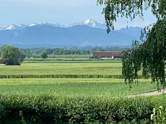 Exklusiver Landsitz, Berg-Panorama-Blick, Weilheim, schönstes Pfaffenwinkel