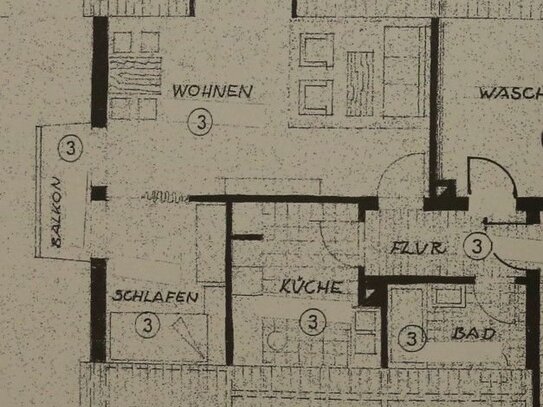 Zwei-Zimmer-Wohnung - ab sofort bezugsfrei