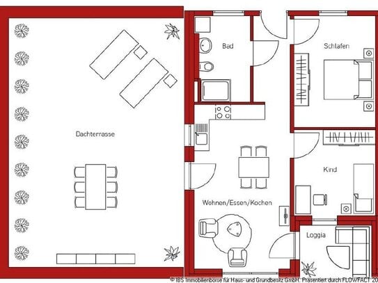 SIE SUCHEN DAS BESONDERE: Schicke 3-Zimmer-Wohnung mit extra großer Dachterrasse - Neubau