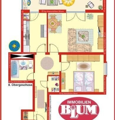 schnucklige & lichtdurchflutete, modern ausgestattete 2-Zimmer-Wohnung mit Einbauküche, Balkon & Garage mit traumhaftem…