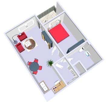 Sanierte 2 Zimmer Wohnung, ideal für junge Paare oder anspruchsvolle Singels.