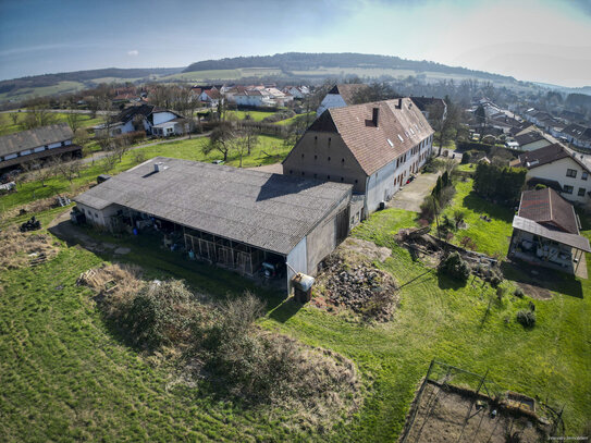 Großes idyllisches Bauernhaus mit einem Haupthaus und zwei Wohneinheiten im Grünen von Gersheim