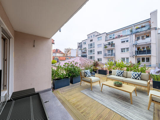 KENSINGTON - Exklusiv - Großzügige 3-Zimmerwohnung mit ruhiger Terrasse mitten in der Stadt