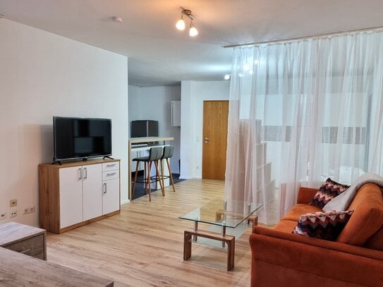 Amberg Innenstadt: Schöne 1-Zi.-Whg. (51 m²), Balkon, neu renoviert, komplett (!) eingerichtet