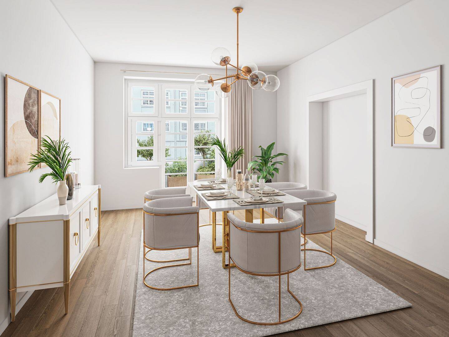 Kernsanierte Altbauwohnung in Hamburg - Winterhude