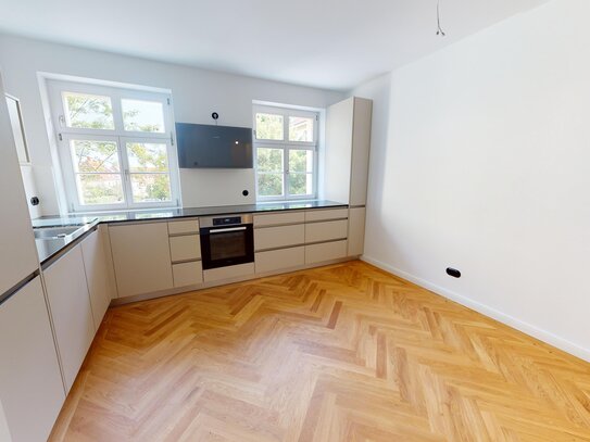 Moderne 2-Raum Wohnung mit luxuriöser Einbauküche