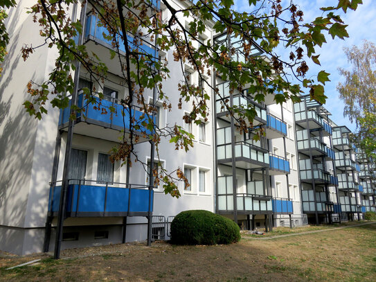 Wohnen im Erdgeschoß mit großem Balkon