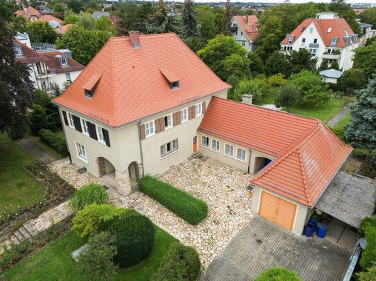 Charmante Familien-Villa mit großem Grundstück in bester Lage von Dresden-Plauen