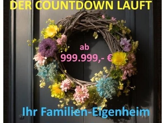 DER COUNTDOWN LÄUFT - IHR XXL-EIGENHEIM FÜR 999.999,00 EUR - befristete Aktion !